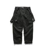 Suspenders Trousers Mens Streetwear Hip Hop Overalls Canvas Cloth Cargo Pants Work Casual Pant Men