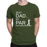 Best Dad By Par Funny Golf Gift Golf Shirts T Shirt Euro Funny Mens Streetwear Shirt Designer Summer 2020 Top Tee