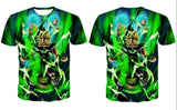 2020 new men and women personality anime Dragon Ball Z 3D printing T-shirt cool fashion comfortable short-sleeved creative shirt
