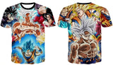 2020 new men and women personality anime Dragon Ball Z 3D printing T-shirt cool fashion comfortable short-sleeved creative shirt