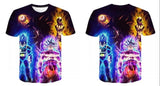 2020 new men and women personality anime Dragon Ball Z 3D printing T-shirt cool fashion comfortable short-sleeved creative shirt