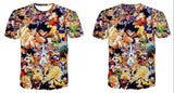 2020 new men and women personality anime Dragon Ball Z 3D printing T-shirt cool fashion comfortable short-sleeved creative shirt