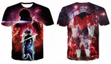 2020 new men and women personality anime Dragon Ball Z 3D printing T-shirt cool fashion comfortable short-sleeved creative shirt
