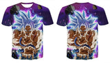 2020 new men and women personality anime Dragon Ball Z 3D printing T-shirt cool fashion comfortable short-sleeved creative shirt