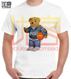 new fashion paul bear logo t shirt men's women's 100% cotton short sleeves tops tee printed Crewneck casual t-shirt