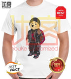 new fashion paul bear logo t shirt men's women's 100% cotton short sleeves tops tee printed Crewneck casual t-shirt