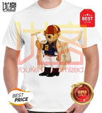 new fashion paul bear logo t shirt men's women's 100% cotton short sleeves tops tee printed Crewneck casual t-shirt