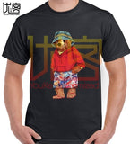 new fashion paul bear logo t shirt men's women's 100% cotton short sleeves tops tee printed Crewneck casual t-shirt