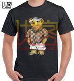 new fashion paul bear logo t shirt men's women's 100% cotton short sleeves tops tee printed Crewneck casual t-shirt