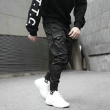 2020 hip hop menino multi-bolso elástico na cintura harem calças homem streetwear punk calças casuais corredores masculinos tornozelo-comprimento dos homens