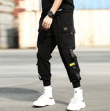 2020 hip hop menino multi-bolso elástico na cintura harem calças homem streetwear punk calças casuais corredores masculinos tornozelo-comprimento dos homens