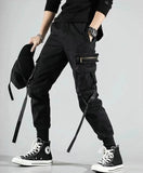 2020 hip hop menino multi-bolso elástico na cintura harem calças homem streetwear punk calças casuais corredores masculinos tornozelo-comprimento dos homens