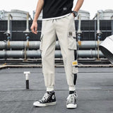 2020 hip hop menino multi-bolso elástico na cintura harem calças homem streetwear punk calças casuais corredores masculinos tornozelo-comprimento dos homens