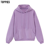 Toppies Womens Tracksuits Hooded Sweatshirts 2021 Autumn Winter Fleece Oversize Hoodies Solid Pullovers Jackets Unisex Couple