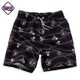QIKERBONG Men Beach Shorts Board Trunks Male Swimwear Swimsuits Bermuda Casual Active Sweatpants Bottoms Quick Drying Shorts